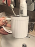 洁比世304不锈钢漱口杯情侣高颜值刷牙杯牙刷杯牙缸洗漱口杯白色 实拍图