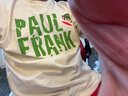 大嘴猴（paul frank）短袖t恤男士透气纯棉短袖男夏季休闲运动上衣外套男装 杏色 3XL 实拍图