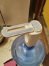 双枪抽水器桶装水饮水机静音矿泉水电动抽水泵折叠自动上水器 白灰色 实拍图