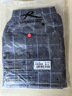 浪莎男士睡裤男短裤纯棉夏季薄款宽松大码格纹休闲五分裤外穿沙滩短裤 丈青中格 XL 实拍图