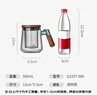 富光泡茶杯茶水分离高硼硅玻璃杯办公室喝茶水杯子男士花茶杯500ML 实拍图
