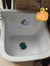 莱菲特（lfte）卫生间陶瓷洗拖把池阳台拖布槽家用台控大中小号拖布盆庭院墩布池 914手动下水 送货入户 实拍图