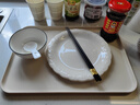 家用碗碟陶瓷餐具饭碗盘子筷勺组合山田竖纹一人食釉下彩餐具套装 【活动价】1人份餐具 实拍图