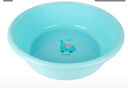 茶花（CHAHUA）浴盆婴儿洗澡盆儿童澡盆塑料脸盆圆形洗衣盆 新款蓝色-大号58CM 实拍图