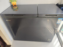 美菱（MeiLing）冷柜218升冰柜家用商用双温双箱顶开双开门冷柜一级能效冷藏冷冻卧式节能小冰柜节能省电小冰箱 BCD-218DTCX-灰色 218L 实拍图