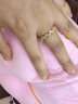 SNO女士锆石戒指女生镀金纯银送礼物锆石手戒礼盒装情人节送老婆女友 金星芒原锆【一枚】 实拍图
