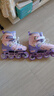 乐秀（ROADSHOW）轮滑鞋儿童专业可调滑冰鞋男女童初学者轮滑鞋3-6-12岁RX1S溜冰鞋 粉紫R8原厂套装【送护臀大礼包】 L 大码(36-39适合8岁+) 实拍图
