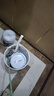 乌斯京（WOLSGIN）一次性手套丁腈手套100只大码橡胶食品级加厚耐用厨房防护丁晴白 实拍图