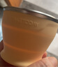 专属时代食品级可折叠硅胶水杯户外露营茶水杯差旅便携漱口杯 奶油黄150ml 实拍图