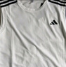 adidas速干简约舒适运动健身圆领背心男装夏季阿迪达斯官方   白   2XL 实拍图