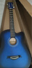 维卡斯（WEIKASI）民谣吉他初学者木吉他单板新手入门练习琴guitar吉它学生男女乐器 38英寸化蓝色+礼包【初学推荐】 实拍图