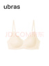 ubras花瓣杯软支撑文胸罩细肩带女士内衣女无钢圈聚拢燕麦奶-背勾XL 实拍图