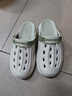 卡帝乐鳄鱼洞洞鞋男款夏季男士外穿包头拖鞋防滑踩屎感大码45办公室大头凉鞋 薄荷曼波绿X【升级版】 43 【适合42-43】 实拍图
