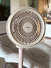 美的（Midea）【清新简约】家用定时空气循环扇摇头立式电风扇轻音节能落地扇宿舍桌面小型风扇空调伴侣FGA24TYR 实拍图