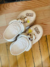 天美意浪花洞洞鞋轻便耐磨一脚蹬女鞋子外穿凉拖鞋 米色 38 实拍图