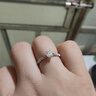 喜钻现货闪发-铂金钻戒女求婚结婚钻石戒指六爪婚戒送女友生日礼物 【表白真爱】铂金共40分IJ色SI-现货 实拍图