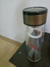 【⭐京东物流配送】高硼硅双层玻璃杯大容量泡茶杯水杯子茶水分离 【双层加厚】茶杯 350ml 1只 实拍图