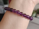 石头记（istone）天然紫水晶手链紫晶手串水晶新中式生日礼物送女友 精品款珠子8mm 219502719 实拍图