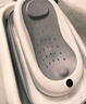 iuu婴儿洗澡盆 可折叠宝宝浴盆大号 洗澡神器躺托浴架新生儿童用品 【北欧灰】单盆 实拍图