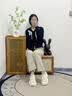 鸢草屋溯溪鞋女夏季户外穿老爹洞洞鞋沙滩防滑踩屎感增高涉水鞋厚底凉鞋 潮流百搭厚底洞洞鞋【白色】 36 标准码【6cm增高踩屎感丨配鞋带】 实拍图