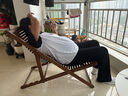 爰京摇椅成人躺椅折叠午休阳台休闲老人逍遥椅懒人沙发-不带扶手款 实拍图