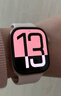 Apple/苹果 Watch Series 10智能手表蜂窝款42毫米玫瑰金色铝金属表壳淡桃粉色运动型表带S/M MWXQ3CH/B 实拍图