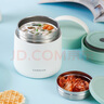乐扣乐扣LOCK&LOCK保温桶 不锈钢便携式手提保温饭盒带餐具500ml 绿色 实拍图