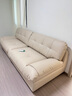 全友家居 现代简约家用皮艺沙发奶油风小户型四人位客厅直排沙发家具 实拍图