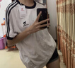 骆驼（CAMEL）夏日纯棉T神男女宽松圆领短袖上衣T恤 C35BAXLN056A 樱桃粉 S 实拍图