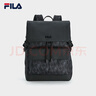 FILA 斐乐官方男士背包2024夏新款时尚休闲双肩包电脑包 正黑色-BK XS 实拍图