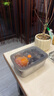 不锈钢保鲜盒食品级商用摆摊长方形方盘野餐盒水果盒多用冰箱分格 1500ml大号一个装 实拍图