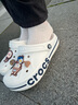 crocs卡骆驰洞洞鞋贝雅卡骆班轻便耐磨一脚蹬休闲鞋|205089 白/深蓝-126 36 /37(220mm) 实拍图