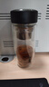 希乐玻璃杯双层玻璃水杯高颜值男士商务办公茶水分离杯便携泡茶杯子 实拍图