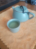 祥业song杯子汝窑泡茶壶陶瓷大号功夫茶具西施壶汝瓷单壶提梁壶泡茶器 大石瓢壶 260ml 实拍图