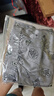 金三塔男式短裤真丝弹力印花休闲家居裤YSMAB901+YSMAB902 灰底邮票-有抽绳 2XL 实拍图