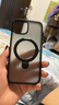 绿联 适用iPhone15手机壳 苹果15磁吸壳 磁环支架 MagSafe无线充电保护套 防摔抗指纹防磨防震 黑色 实拍图