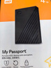 西部数据（WD）4TB 移动硬盘 USB3.0 My Passport随行版2.5英寸 黑 机械硬盘 笔记本电脑外接 大容量加密存储 实拍图