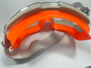 乌斯京护目镜防雾防化学实验全封闭切割防飞溅骑行防尘防风沙劳保防护眼镜橙色 实拍图