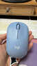 罗技（Logitech）M221 轻音鼠标 无线鼠标 办公鼠标 对称鼠标 带无线微型接收器 雾霭蓝 实拍图