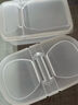 京东物流 食品级保鲜盒便当盒水果盒椭圆保鲜盒 500ml单格方形+600ml双格椭圆保鲜盒 实拍图