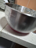 展艺烘焙工具 304不锈钢打蛋盆带刻度和面发面打发沙拉盆雪花酥 实拍图
