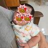 欢喜小熊婴儿短袖包屁衣2件装夏季薄款纯棉女宝宝三角哈衣服吸汗透气护肚 实拍图