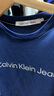 Calvin Klein Jeans夏季男女情侣中性年轻ck多色印花透气修身短袖T恤J320931 C5G-海军蓝 S （推荐120-130斤） 实拍图