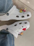 卡骆驰crocs洞洞鞋贝雅男鞋女鞋轻便耐磨一脚蹬拖鞋休闲鞋|10126 白-100 40 (250mm) 实拍图