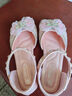 2025年新款公主水钻单鞋春夏软底珍珠蝴蝶结女孩凉鞋女童包头凉鞋 粉色 32 内长20cm 实拍图