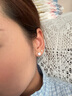 Lnieer999足银耳钉女养耳洞螺丝拧扣耳骨钉睡觉免摘小耳环2025爆款耳饰 6mm超闪银耳钉【999足银】 实拍图