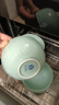 苏氏陶瓷（SUSHI CERAMICS）青瓷釉陶瓷碗花开富贵米饭碗汤碗6件套装餐具 实拍图