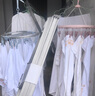 第6金（DEMETAL）不锈钢衣架304晾衣架加粗衣服架挂钩晒衣架防风内衣服挂架子衣撑 4MM特粗（45cm衣架）304不锈钢 10个装 实拍图