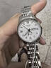 瑞士正品天梭手表女士机械表全自动防水时尚真钻夜光休闲专用女表 本色白面 实拍图
