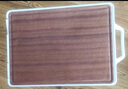 双枪乌檀木+304不锈钢抗菌双面砧板切菜板防霉案板43.5*29.5*1.8cm 实拍图